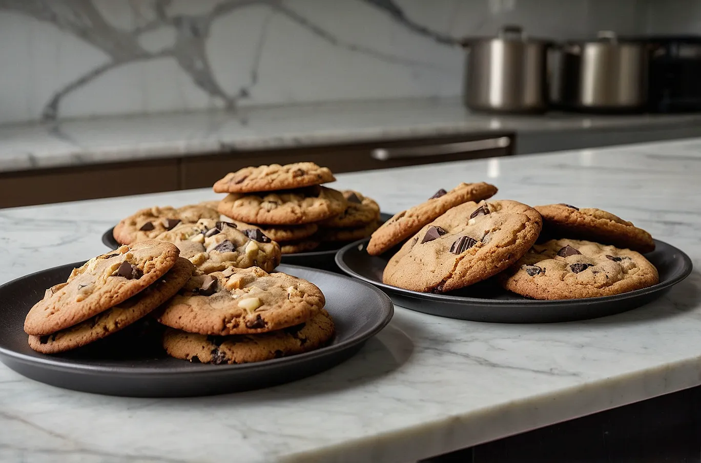 Fresh-baked cookies with a soft center and sweet, rich flavor.
