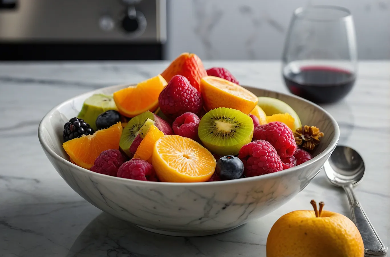 A bowl filled with a mix of fresh, juicy fruits — simple and refreshing.