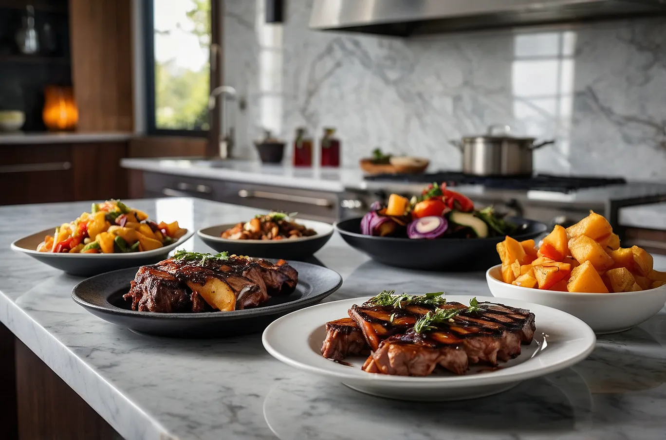 BBQ with smoky flavors and perfectly grilled favorites.
