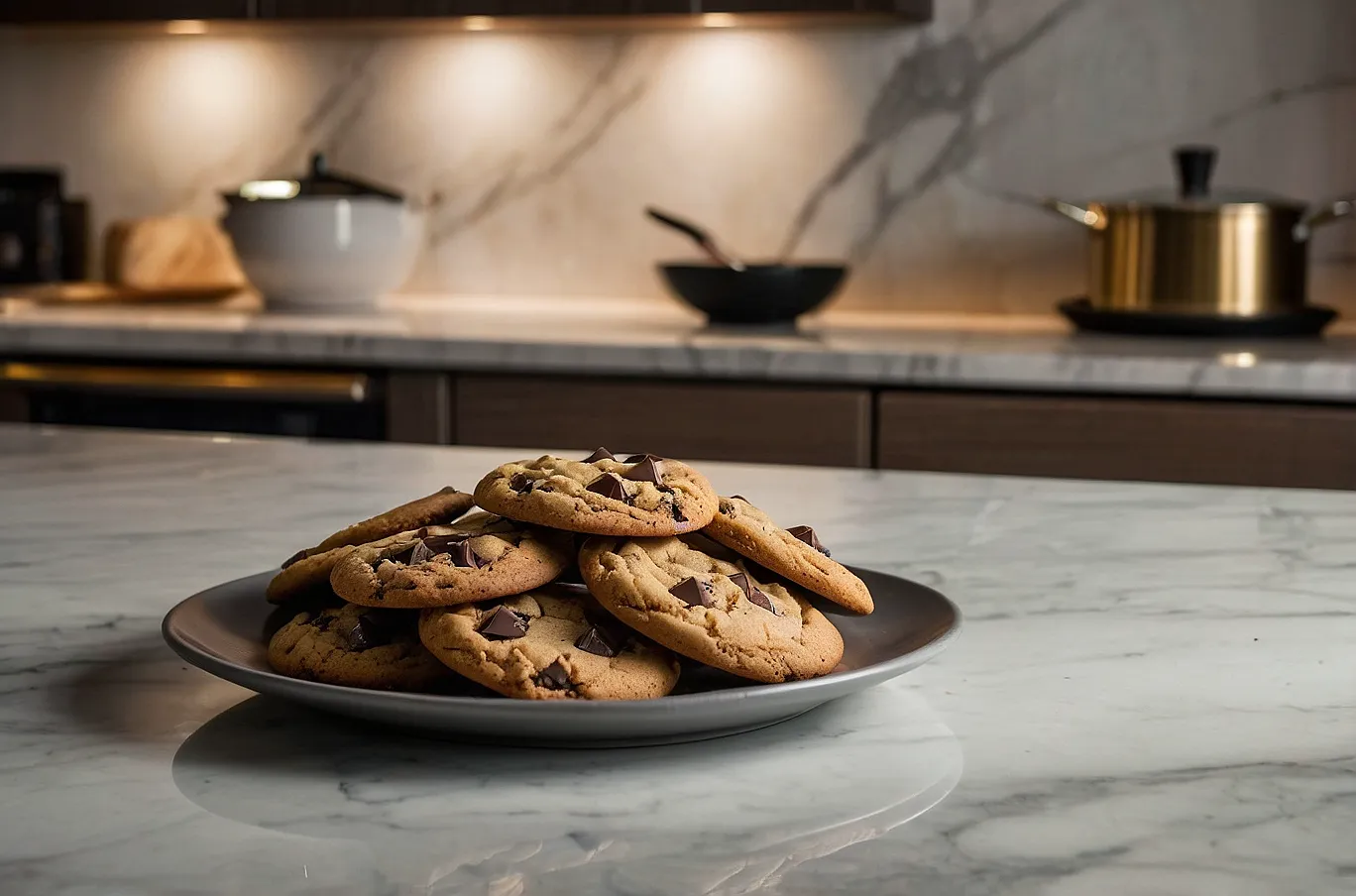 Fresh-baked cookies with a soft center and sweet, rich flavor.