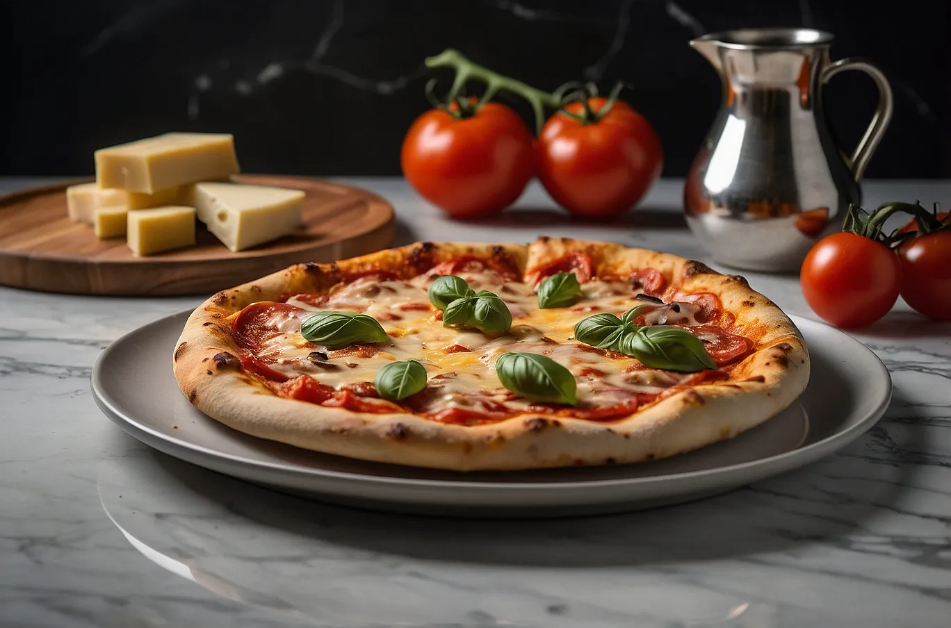 Hot, cheesy, and loaded with basic toppings.
