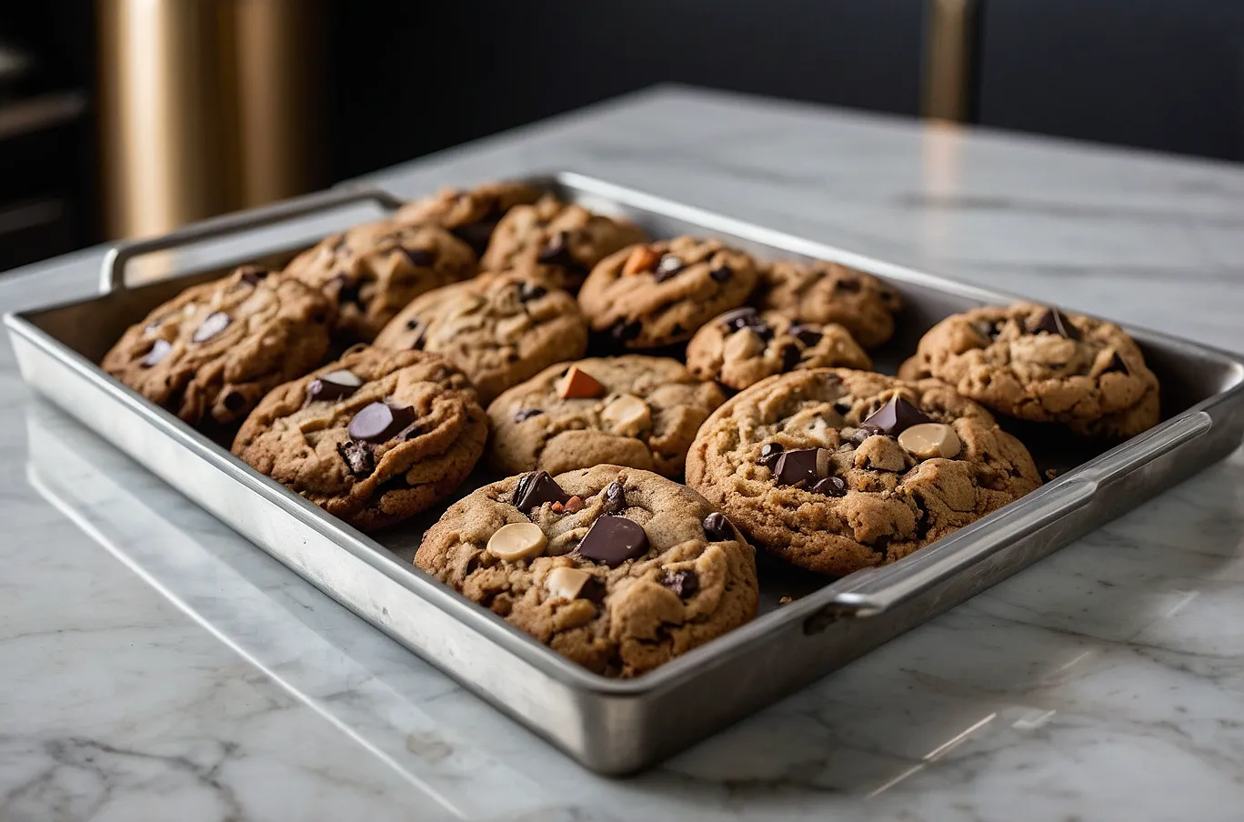 Fresh-baked cookies with a soft center and sweet, rich flavor.