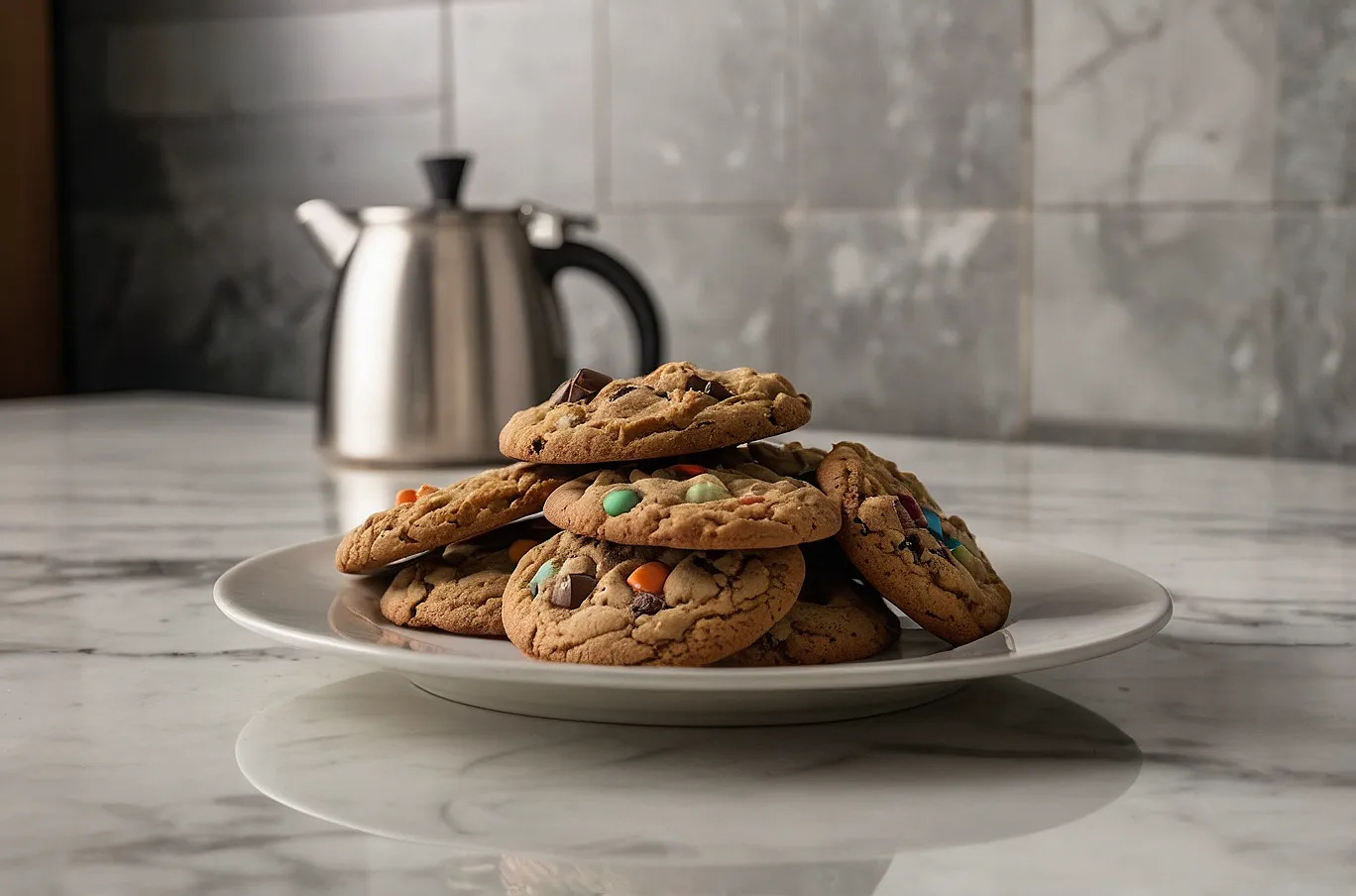 Fresh-baked cookies with a soft center and sweet, rich flavor.